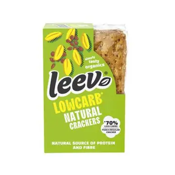 Leev Bio | Low Carb Crackers | Lijnzaad | Koolhydraatarm | Dieetwebshop