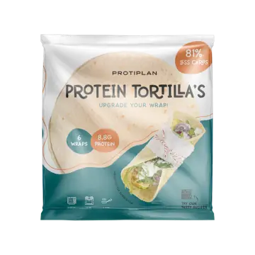 Eiwitrijke Tortilla Wraps | Protiplan | Proteïne Wraps